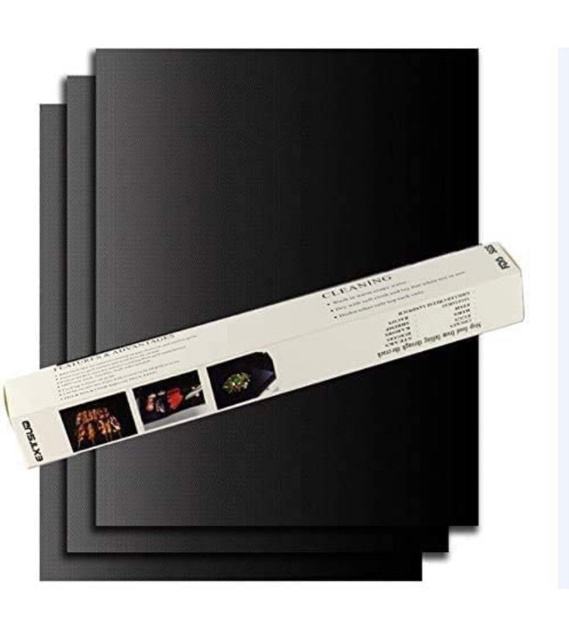 BBQ Grill Mats, 5Pcs Extsud 16 x 13 Inches Non Stick Oven Liner Teflon Cooking Mats - Perfect for Baking on Gas, Charcoal, Oven and Electric Grills - Reusable, Durable, Heat Resistant Barbecue Sheets For Grilling Meat, Veggies, Seafood