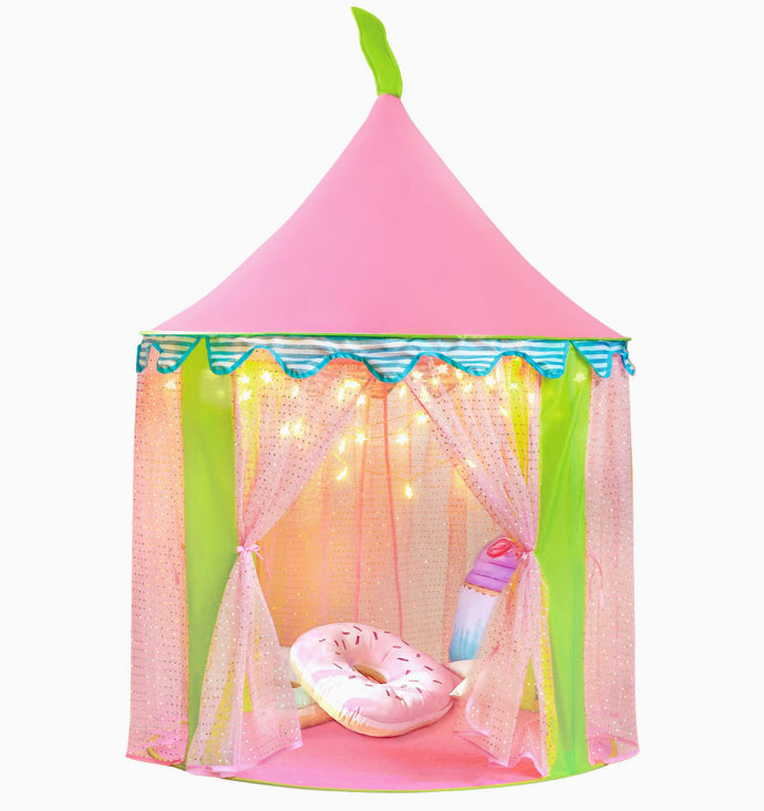 Play Tent Girls Princess Castle with Star Lights & Carry Bag for Indoor & Outdoor Use by Tiny Land