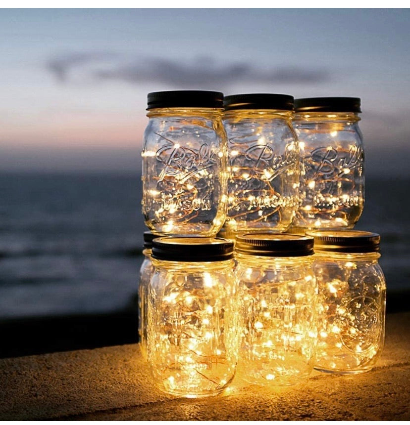 (2 Pack)33 Ft/10M Led String Lights Battery Powered, Proxima Direct Waterproof Fairy Lights 100 LED Christmas Light with 8 Modes for DIY Festival Christmas Wedding Bedroom Tree Decoration- Warm White