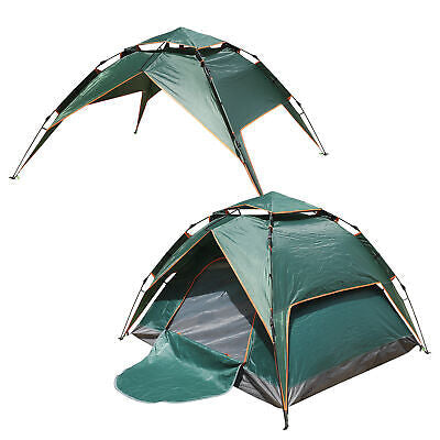 3-4 Person Instant Up Tent Family Waterproof Dome Hiking Beach Camping Tent AU