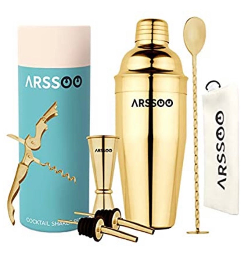 Gold Cocktail Shaker Set
