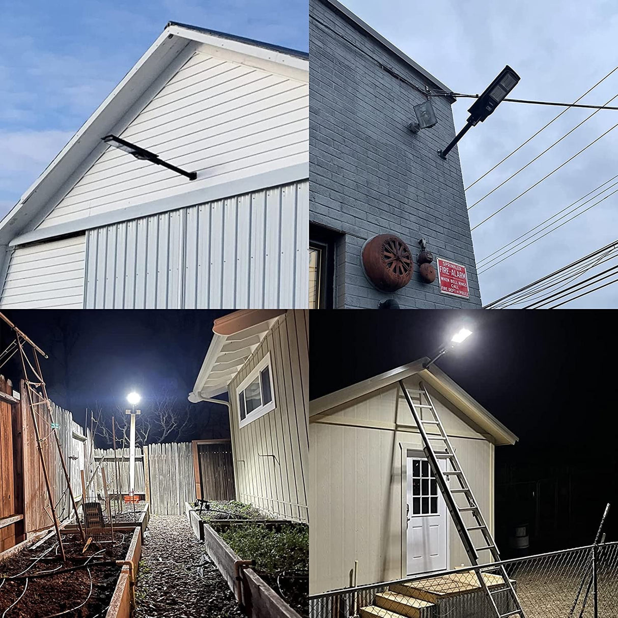 60W Solar Street High Brightness Light 6000 Lumens,120 LED with Light Control, PIR Motion Sensor, Dusk to Dawn Security Led Flood Light