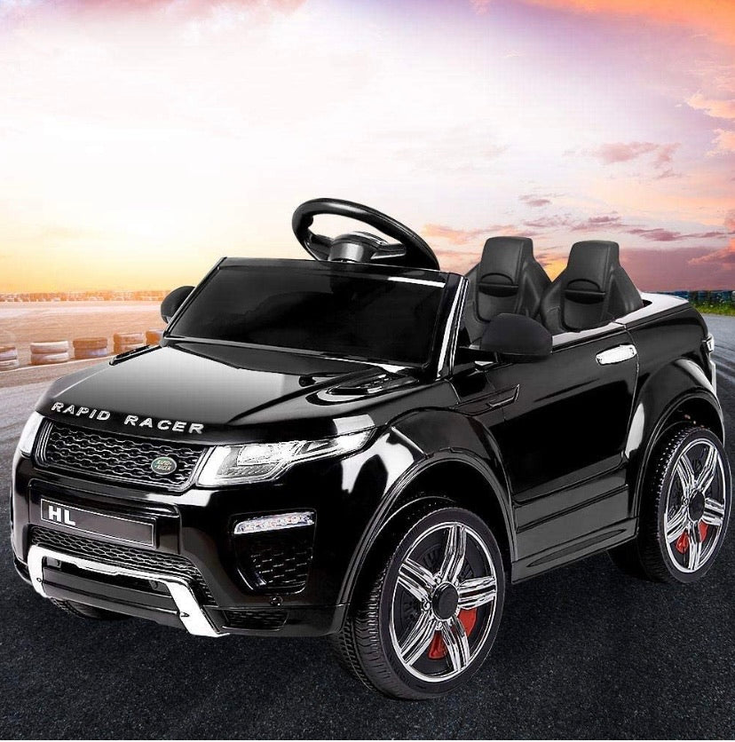 RIGO Kids Ride On Toy Car Remote Control 12V Battery-Black