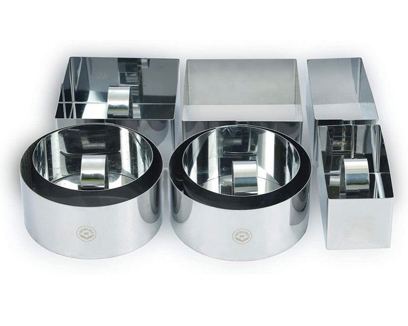 Stainless Steel Dessert Rings- 12 Pcs