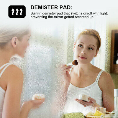 600x800mm Anti-fog LED Illuminated Bathroom Mirror with Bluetooth Speaker