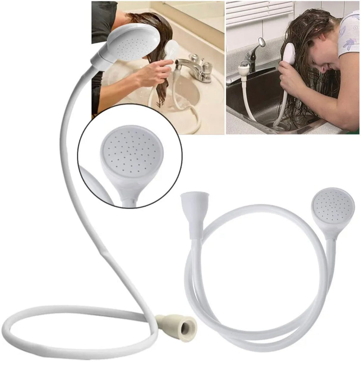 Pet Shower Spray Hose Attachment Head Single Tap Sink Bath Washing Holder Dog