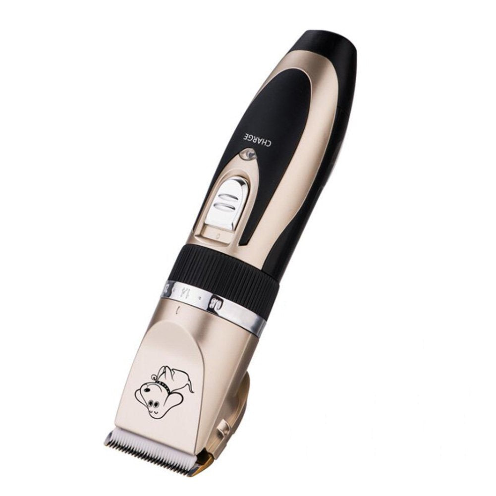 Dog Grooming Clippers, Otstar Rechargeable Cordless Pet Hair Clippers Kit for Dogs Cats and Other Animals with Stainless Steel Comb and Scissors, Low Noise Low Vibration