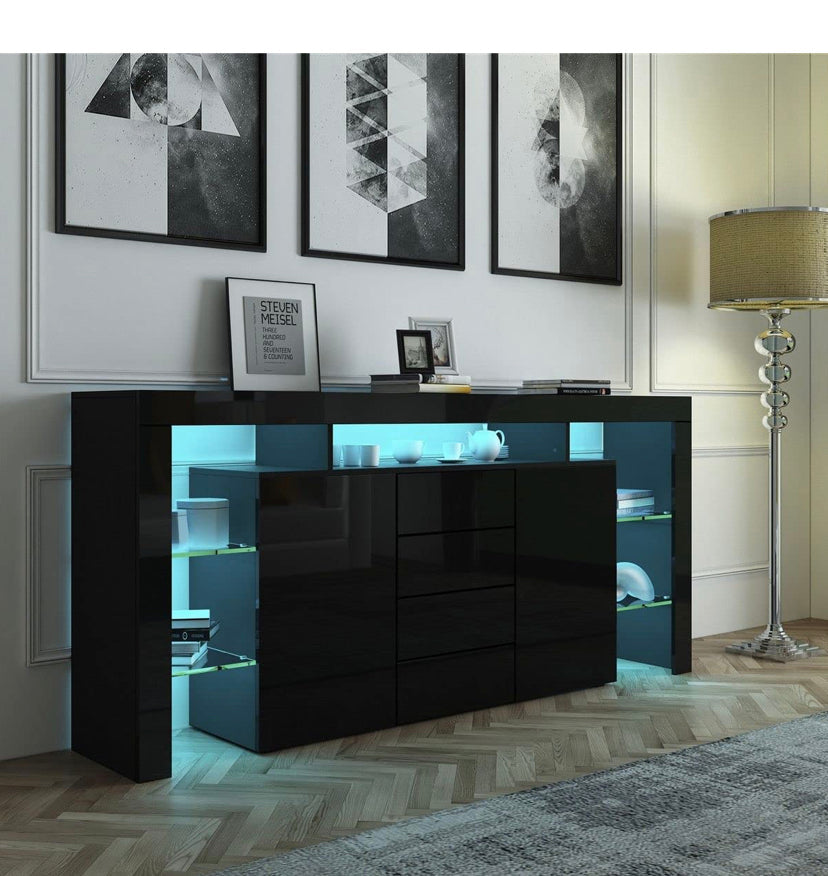 Luxsuite Sideboard Buffet Table Storage Cabinet