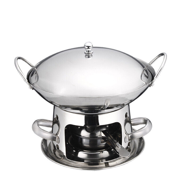 Hotpot Chafing Dish Alcohol Stove Stainless Steel Buffet Food Warmers Portable