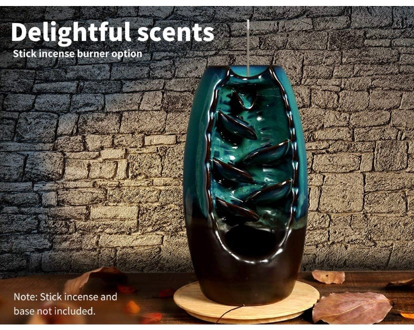 Waterfall Backflow Smoke Mountain Ceramic Incense Burner
