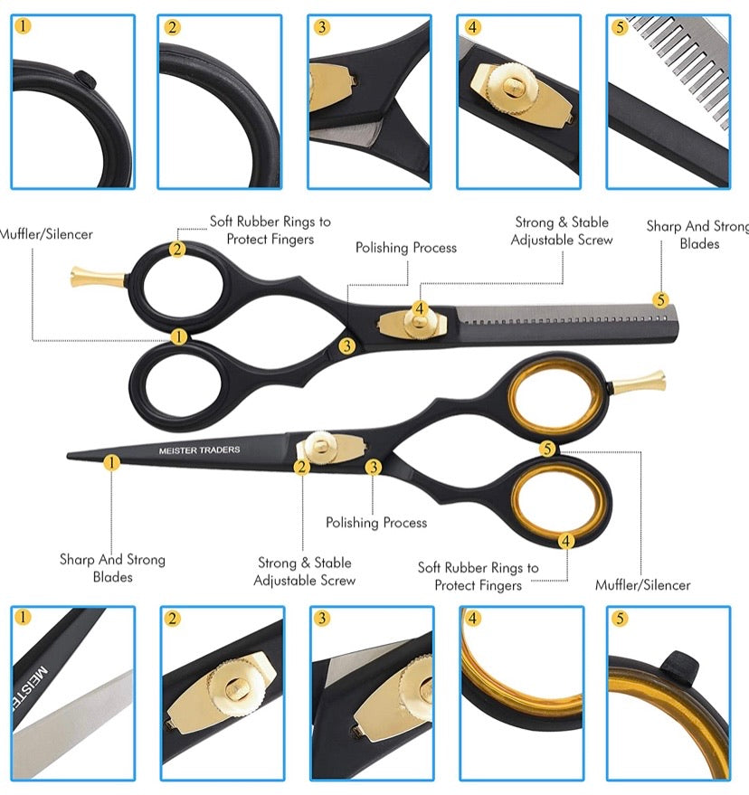 22 Pcs Hair scissors Kit