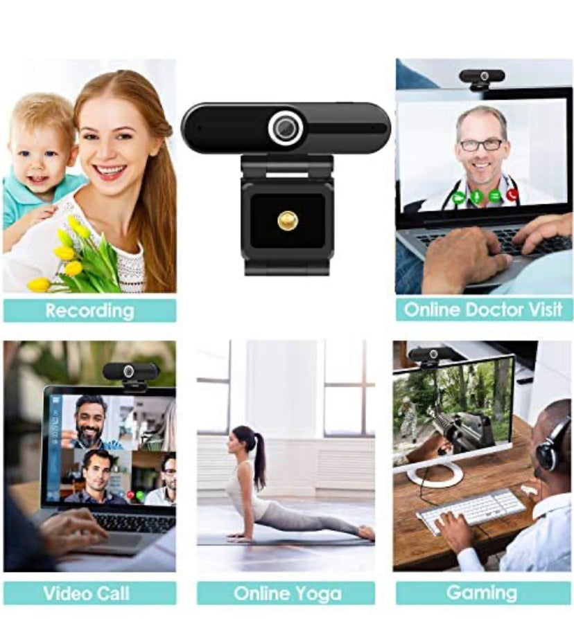 4K HD Webcam with Microphone