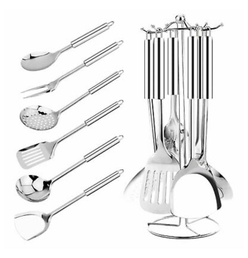 6pcs Stainless Steel Kitchen Utensil Cooking Tool Set