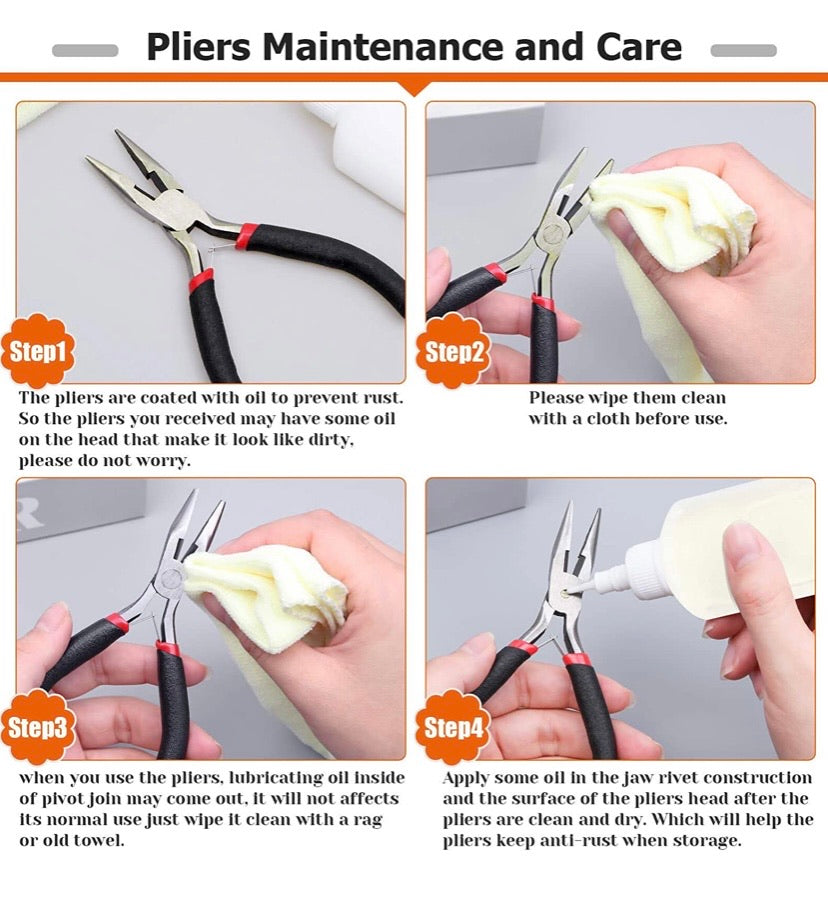 Jewellery Making Supplies Kit with Jewellery Tools, Jewellery Wires and Jewellery Findings for Jewellery Repair and Beading