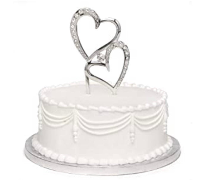 Cake Top, Steel, Silver, 5.5-Inches