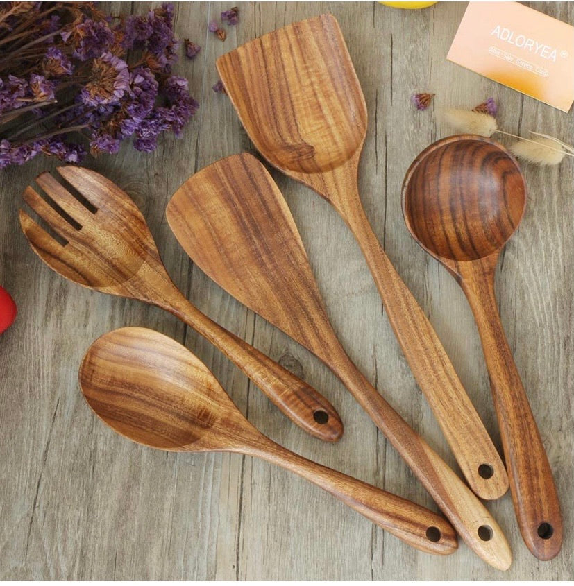 Wooden Utensils Set