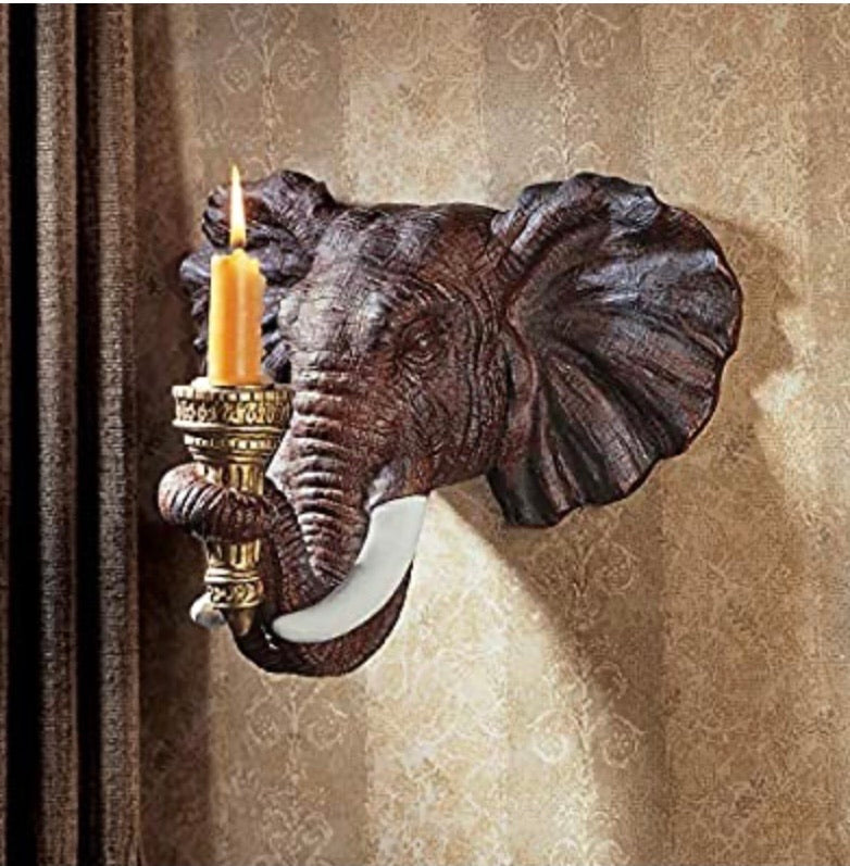 Elephant Sculptural Wall Sconce
