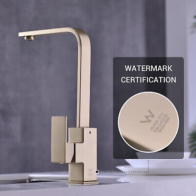 Brass Swivel Kitchen Sink Tap Faucet Laundry Basin mixer Matte Black/ Gold