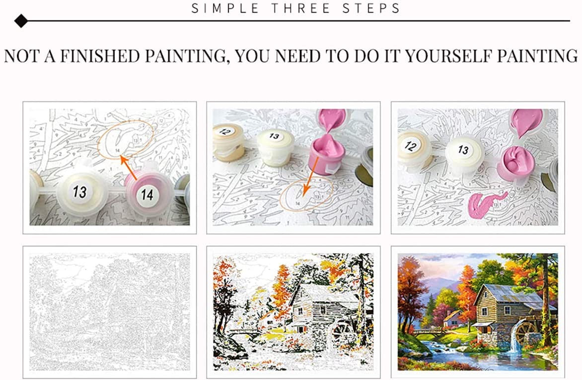 DIY Painting by Numbers for Beginner & Kids