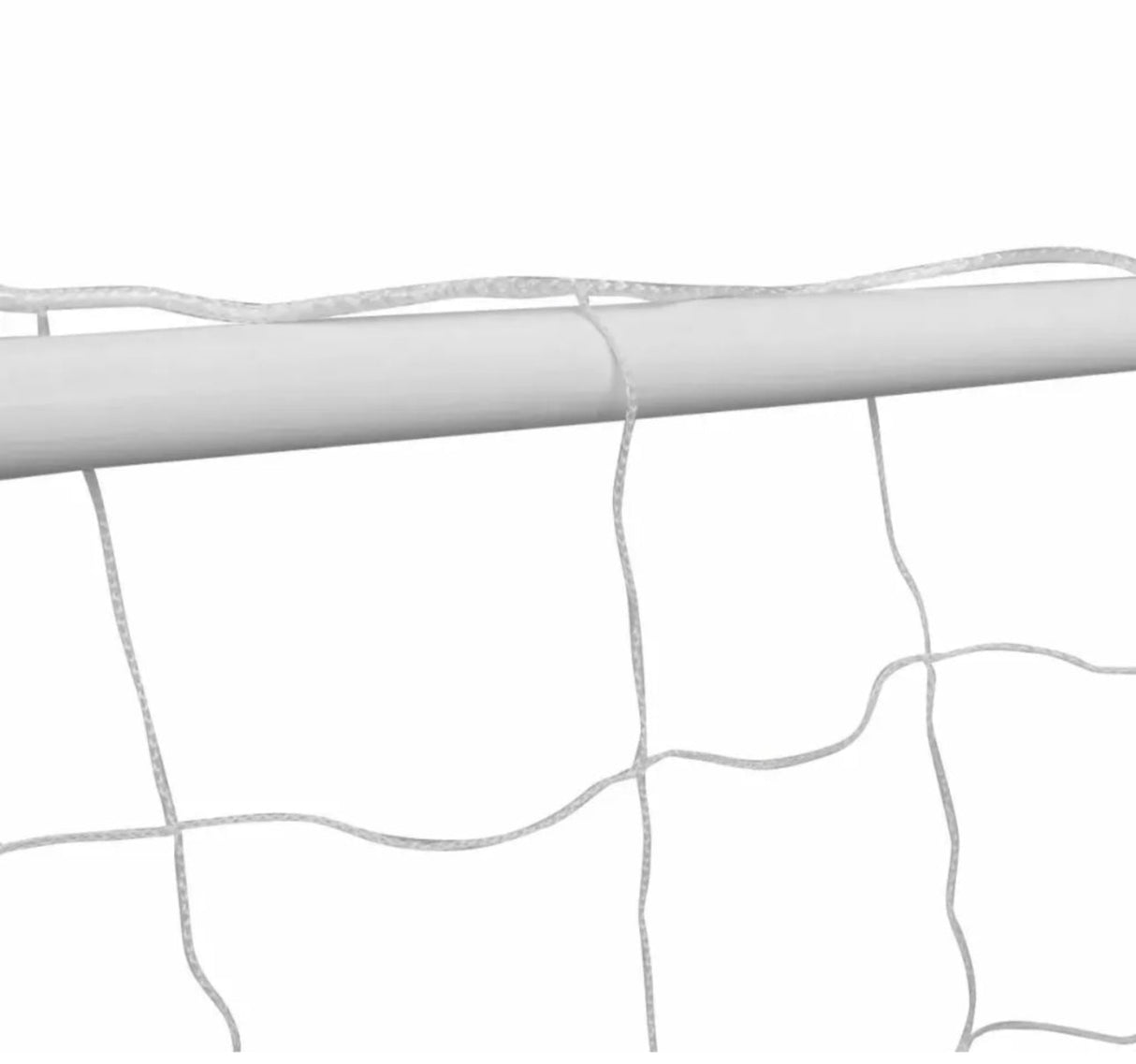 Football Goal with Net 182x61x122 Steel White