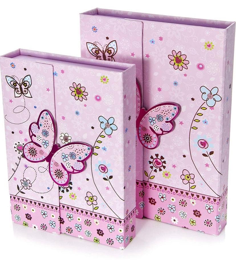 Butterly Gift Idea for Girls Boxed Children's Notebook and Stationery Gift Set