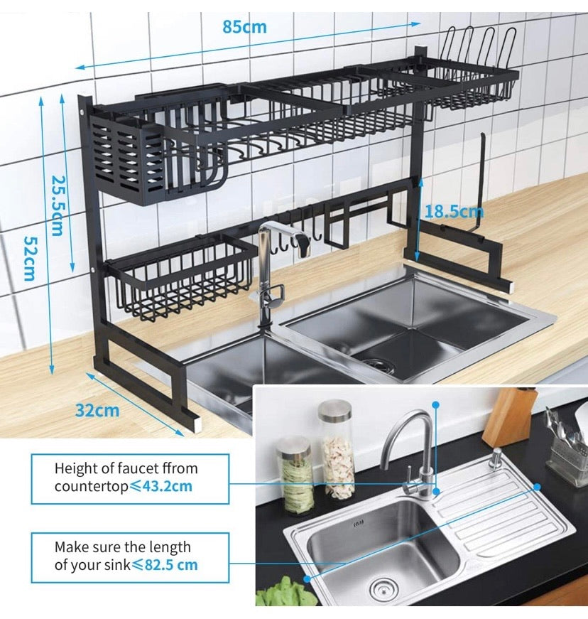 Over Sink Dish Drying Rack