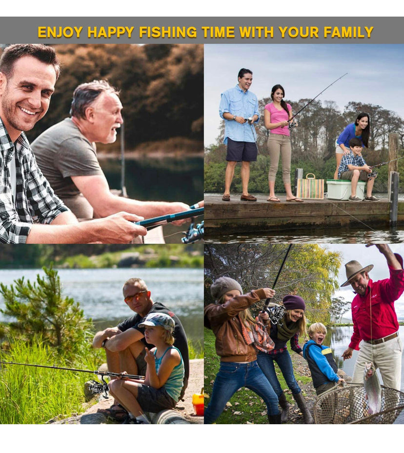 BlueFire Fishing Rod and Reel Combos Telescopic Fishing Pole kit