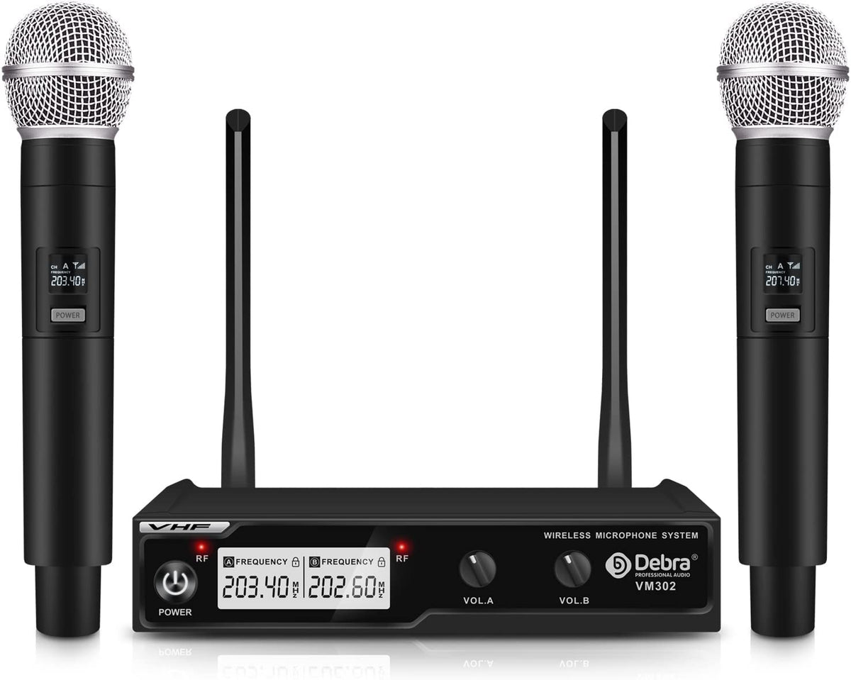 Debra VM302 Dual VHF Wireless Microphone System