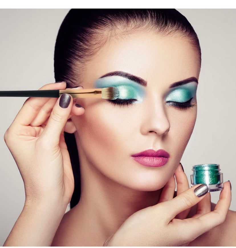 Professional Makeup Brush Collection, 12pcs Set High End Cosmetic Brush, Cruelty Free Synthetic Bristles for Foundation Blending Powder Blush Eye Shadow, Travel Leather Clutch, Rose Gold