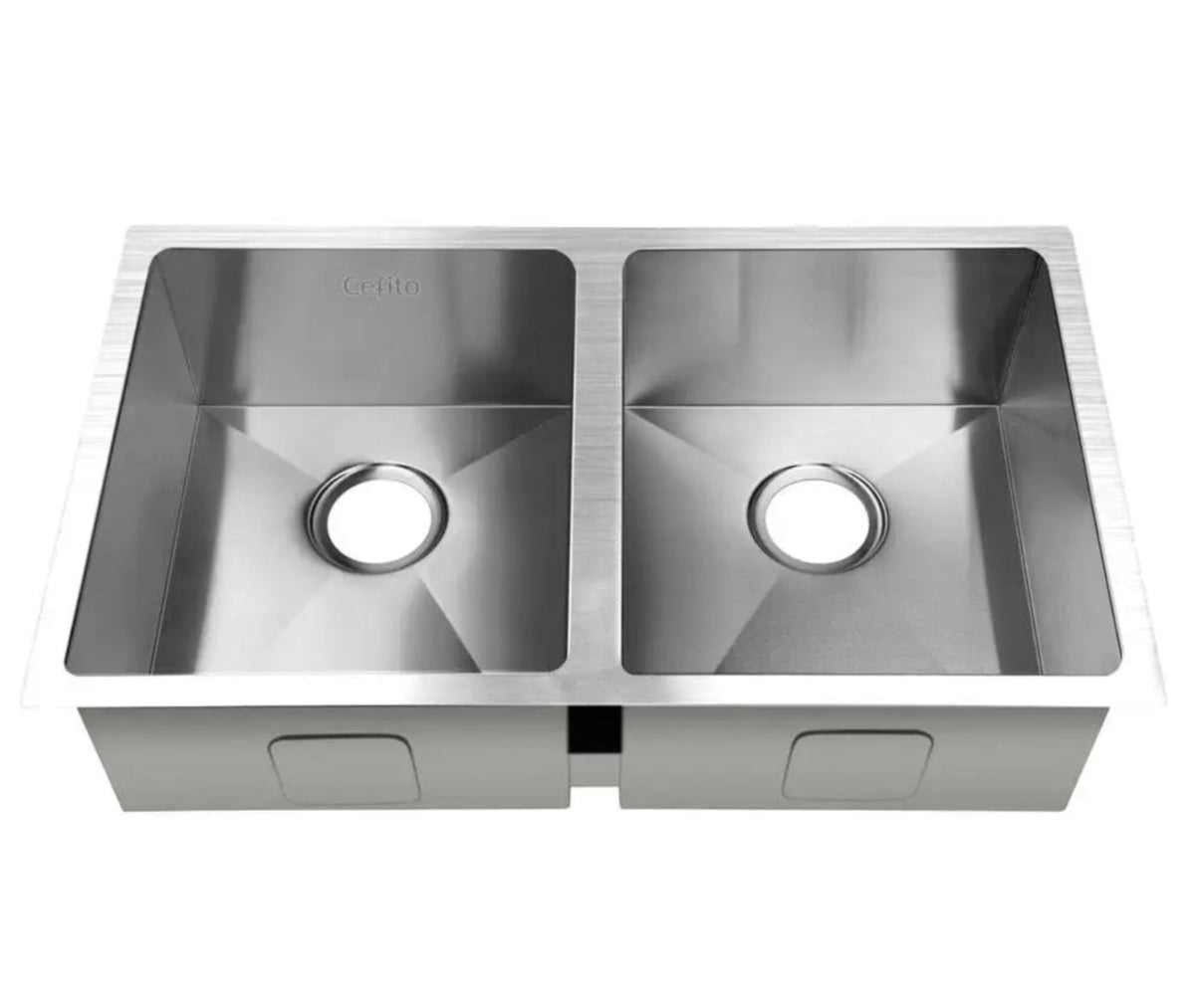 770 × 450 mm Stainless-Steel Double-Bowl Sink