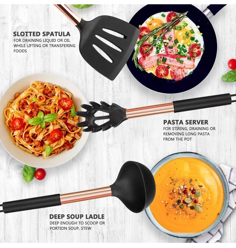 Silicone Cooking Utensil Set 14pcs