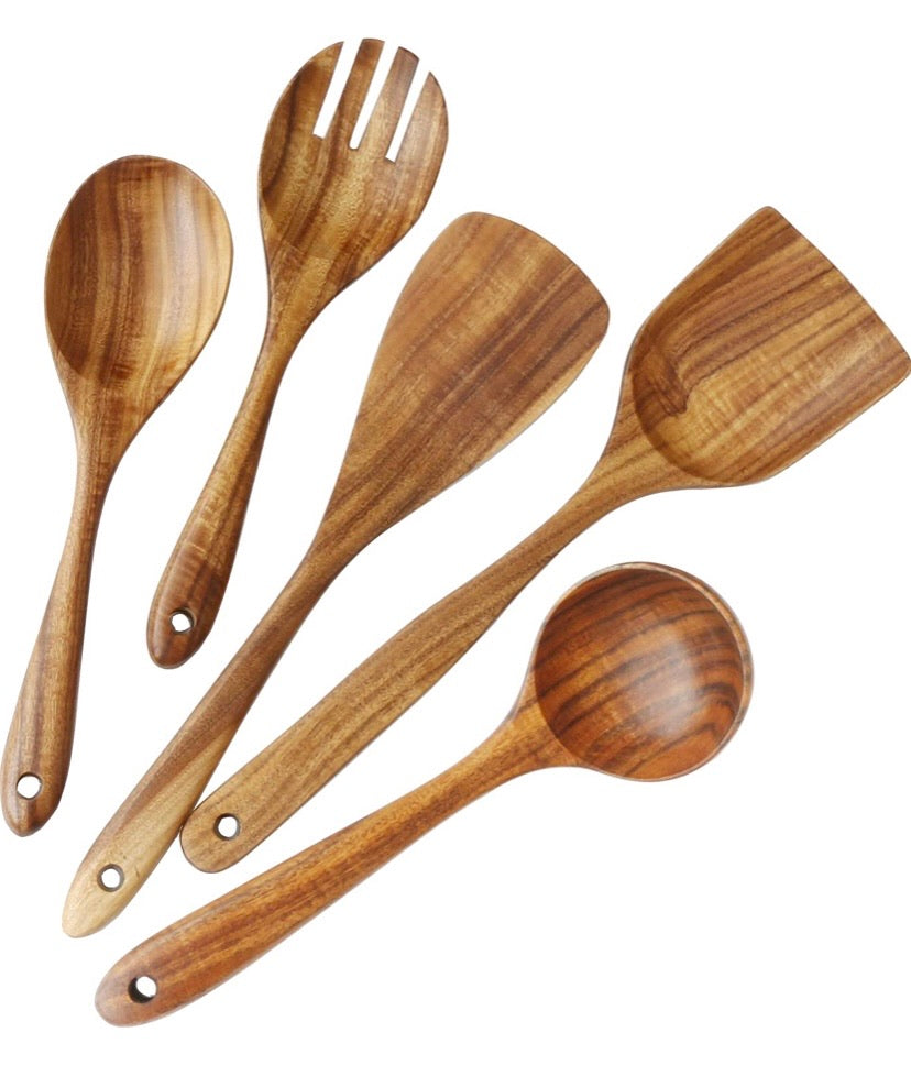 Wooden Utensils Set