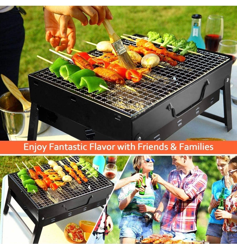 Folding Portable Barbecue Charcoal Grill