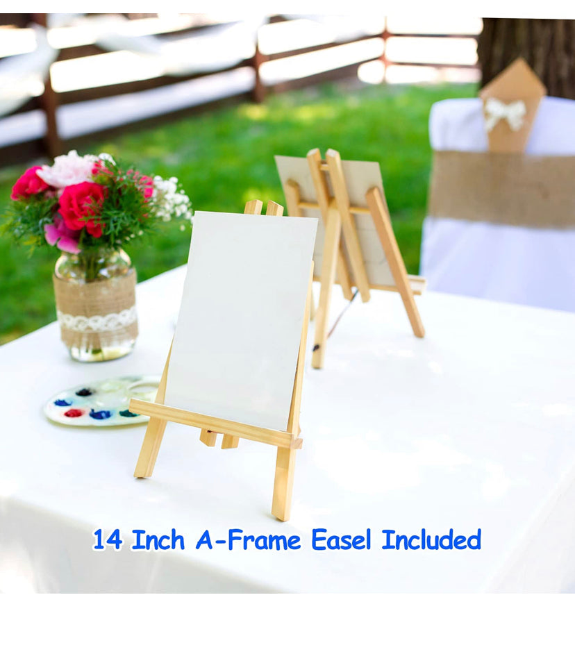 Oil Painting Set, Ohuhu 56pcs Artist Painting Set with Table Top Easel, Bristle Art Painting Brushes, Oil Paints Tubes, Canvas, Canvas Panels, Paint Palette, Art Supplies for Artist Students School