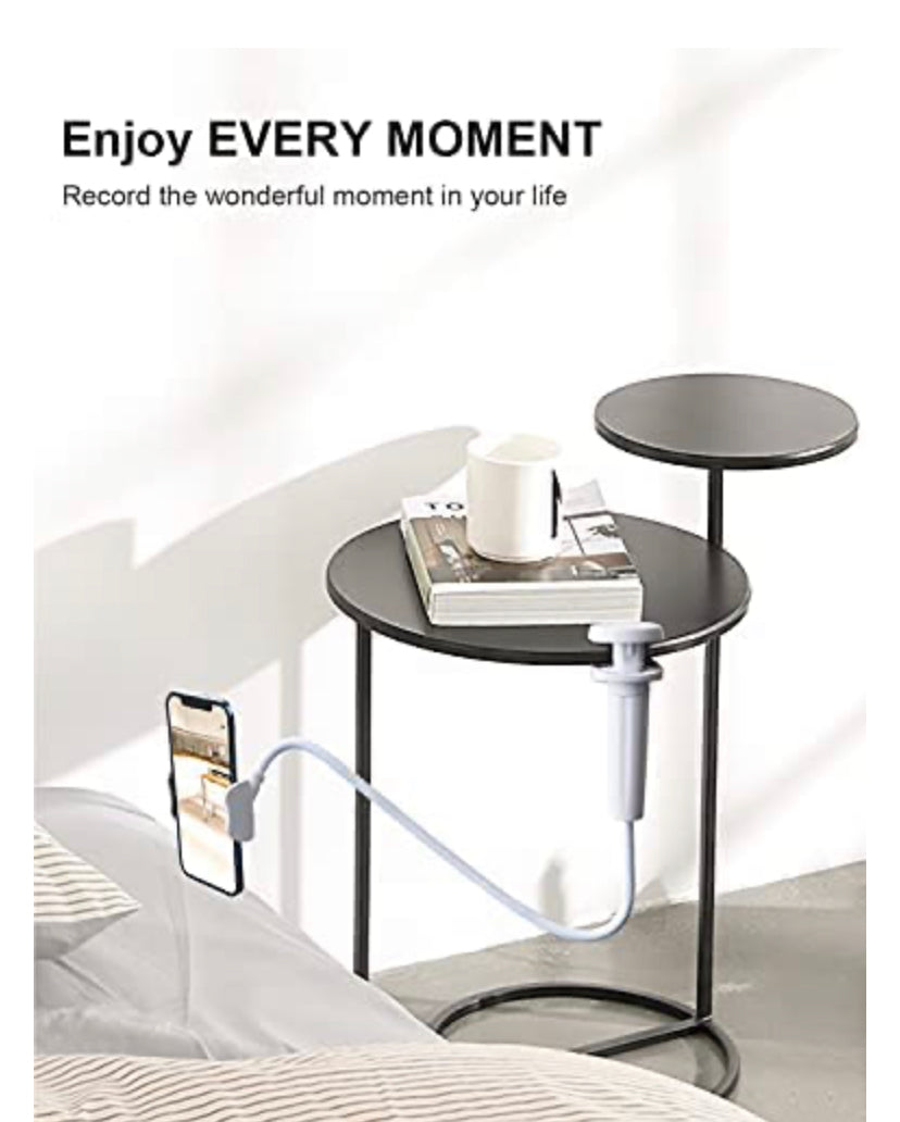 Phone Holder Bed Gooseneck Mount - Cell Phone Clamp Clip for Desk