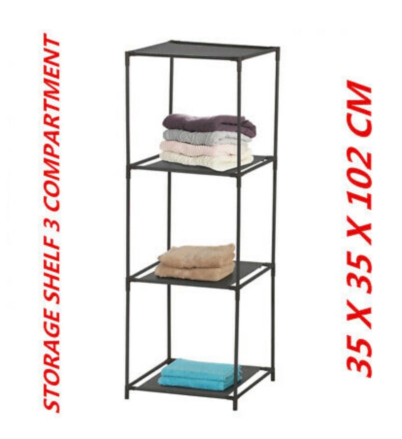 3 Compartment Storage Shelves Organizer