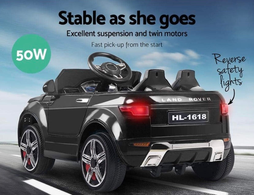 RIGO Kids Ride On Toy Car Remote Control 12V Battery-Black