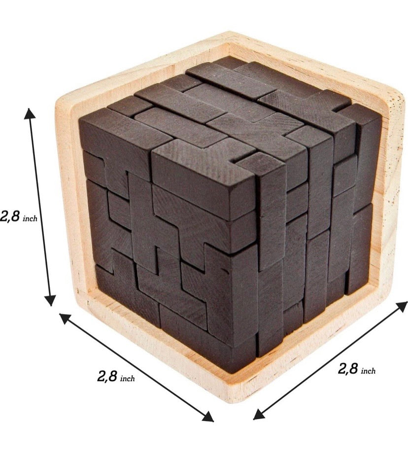 3D Wooden Brain Teaser Puzzle