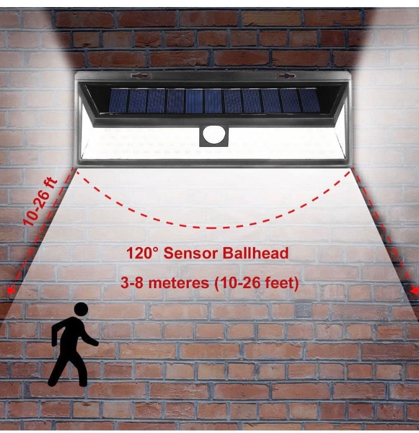 Motion Sensor Solar Powered Wall Light