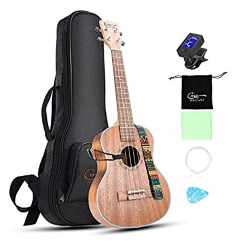 Hawaiian Ukele with Ukulele Case and Ukele Strings Set