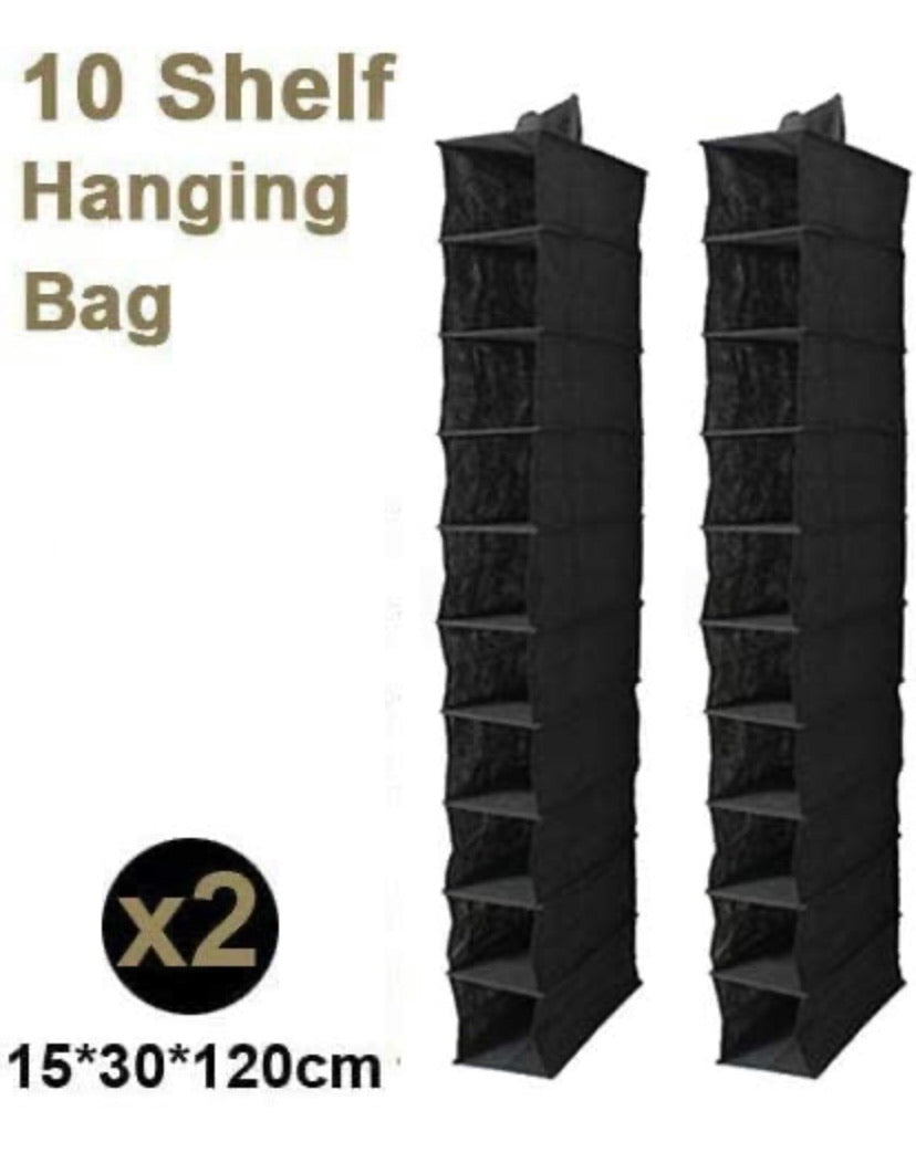 Coat Clothes Space Saving Hanger Shelf