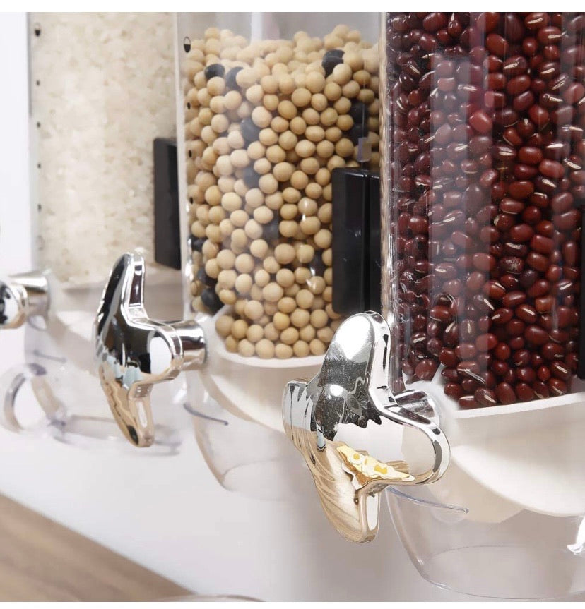 Wall Mounted Triple Cereal Dispenser