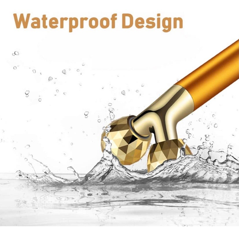 2-IN-1 Beauty Bar 24k Golden Pulse Facial Face Massager