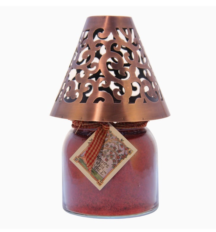 A Cheerful Giver Copper Victorian Candle Shade