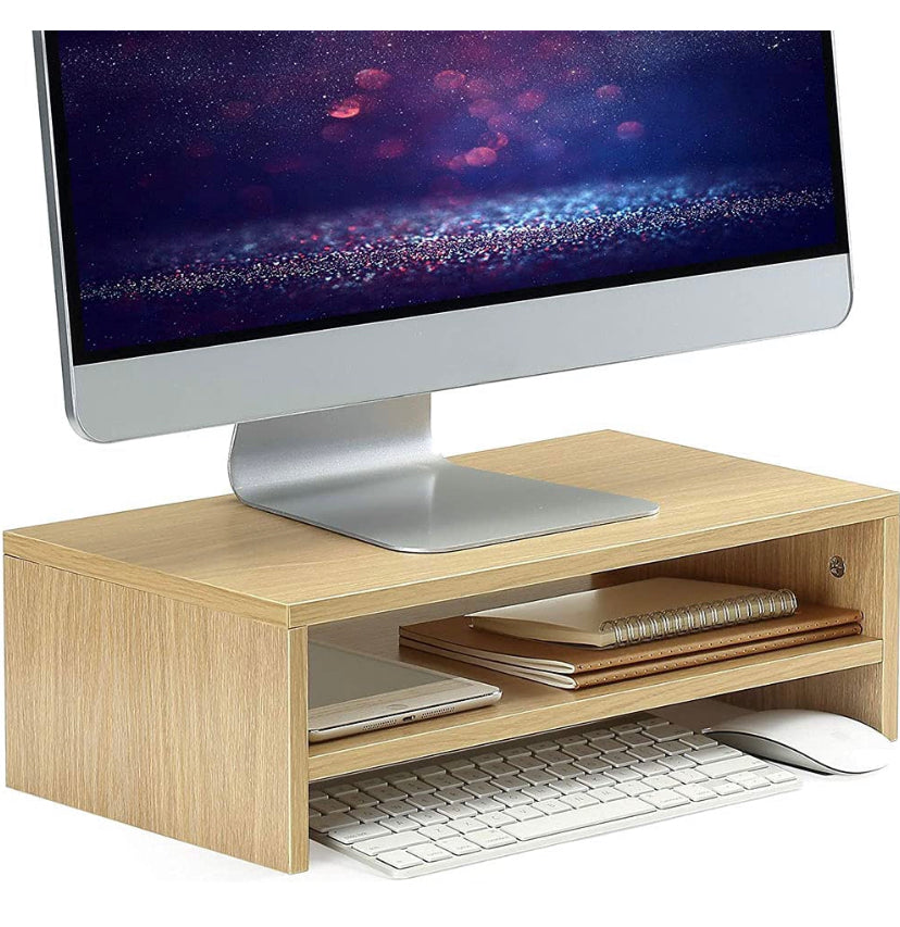 Wood Monitor Stand Riser