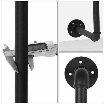 205cm XL Industrial 2-Way Wall-Mounted Garment Rail