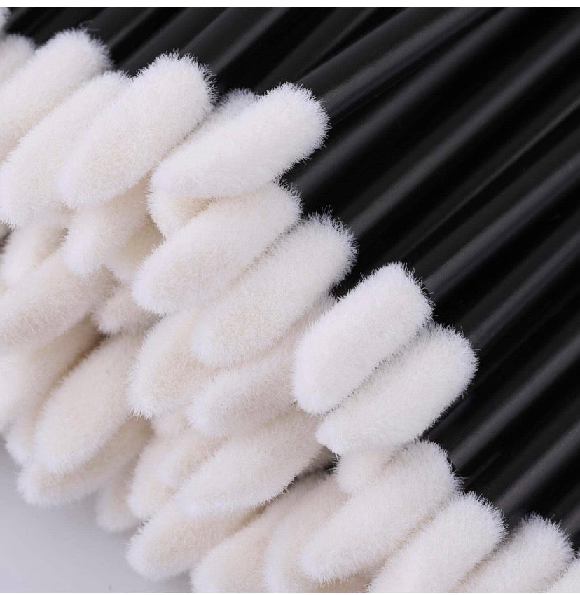 200 Disposable Mascara Wand Spoolies and Lip Brushes, Lipstick Lipgloss Applicator for Eyebrow Eyelash Extension Makeup Kits