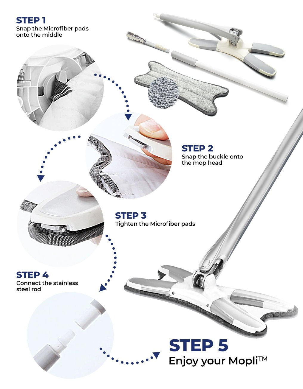X-Mop™ Microfiber Floor Mop