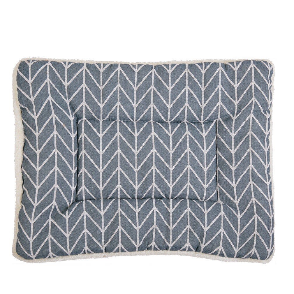 Rustic Wood Cat House Pet Dog Bed Shelf w/ Mat Sofa End Side Table Stand Storage