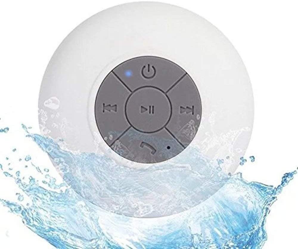 Portable Waterproof Shower Speaker-White